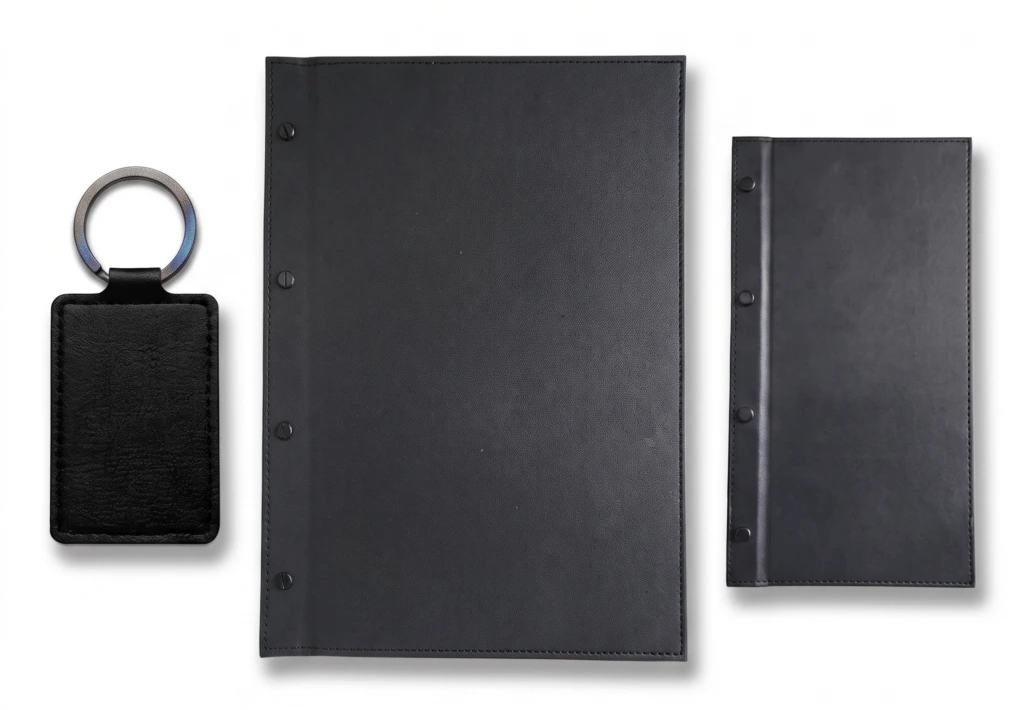 Budget-friendly branded menu covers, bill folders and key tags for restaurants and guesthouses